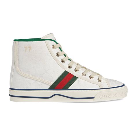 gucci women's white tennis shoes|gucci sneakers women high top.